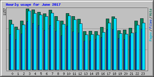 Hourly usage for June 2017